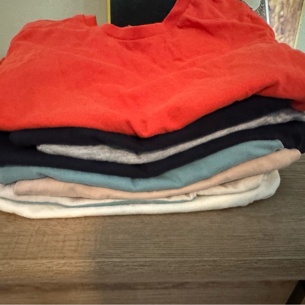 H&M Assorted T-Shirt Collection - Red, Black, Blue, White